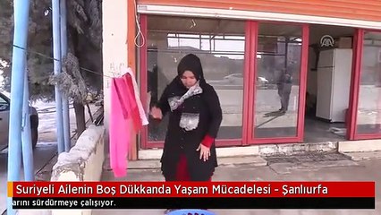 Suriyeli Ailenin Boş Dükkanda Yaşam Mücadelesi - Şanlıurfa