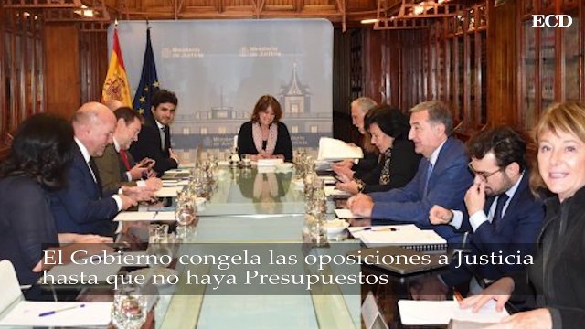 El Gobierno congela las oposiciones a Justicia hasta que no haya Presupuestos