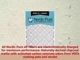 Nordic Pure 16x24x1 MERV 14 Plus Carbon Pleated AC Furnace Air Filters 16x24x1M14C2 2