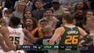 Favors and Plumlee ejected after fight in Jazz win over Nuggets