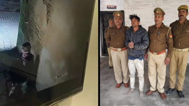 काली माता मंदिर में चोरी कर बच नहीं पाया, CCTV के जरिए पकड़ा गया चोर