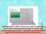 FilterBuy 16x20x1 MERV 8 Pleated AC Furnace Air Filter Pack of 2 Filters 16x20x1