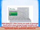 FilterBuy AFB MERV 8 16x20x1 Pleated AC Furnace Air Filter Pack of 4 Filters 16x20x1