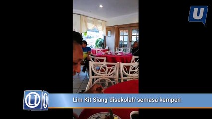Lim Kit Siang 'disekolah' semasa kempen