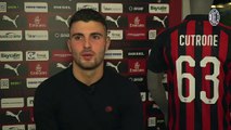 Teaser ITW Cutrone Milan-Napoli