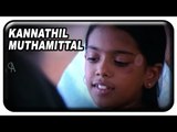 Kannathil Muthamittal Tamil Movie Scenes | Keerthana meets her real mother Nandita Das