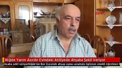 Niğde Yarım Asırdır Evindeki Atölyede Ahşaba Şekil Veriyor