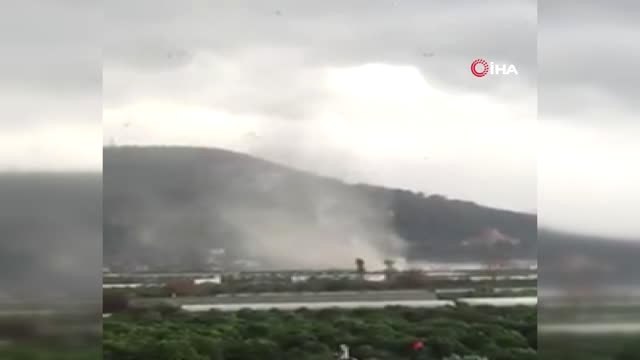 Kumluca ve Finike'de Çıkan Hortum Kamerada