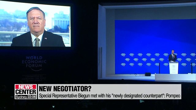 Special Representative Biegun met with his newly designated counterpart : Pompeo