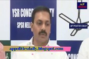 YSRCP MLA Kakani Govardhan reddy press conference at Nellore party office - AP Politics Daily