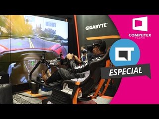 Cadeira gamer VR é o destaque da Gigabyte [Hands-on | Computex 2016]