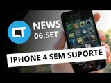 Apple encerra suporte ao iPhone 4, John McAfee processa Intel e   [CT News]