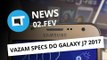 Galaxy J7: configs vazadas; Galaxy S8 no MWC; LG G6 mais caro que G5 e + [CTNews]