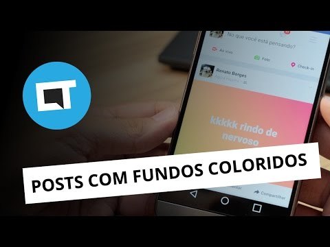 Como fazer posts com fundos coloridos no Facebook