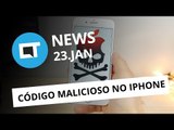 Mensagem que trava iPhones; Hugo Barra deixa Xiaomi; Causa de explosões no Note7 e   [CTNews]