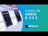 Nokia 6, Nokia 5 e Nokia 3 [Hands-on MWC 2017]