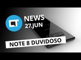 Design duvidoso Galaxy Note 8; Novo WannaCry na Europa; YouTube Uptime [CT News]