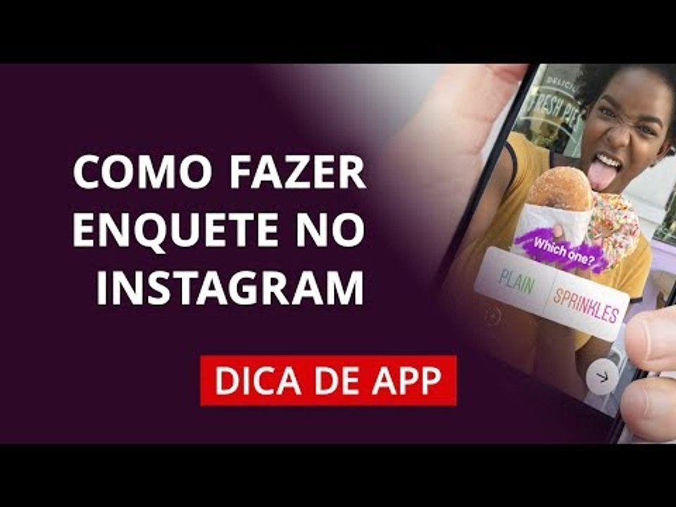 Como fazer enquete no Instagram Stories #DicaDeApp
