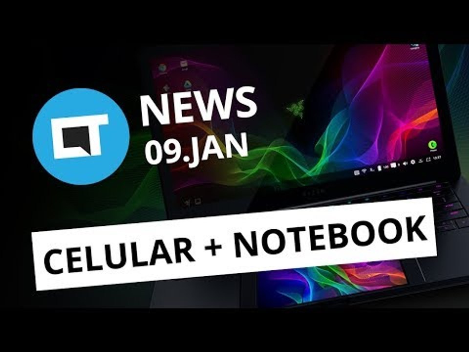 Híbrido de smartphone e laptop da Razer; Samsung na CES 2018; Táxi aéreo do Uber e+ [CT News]