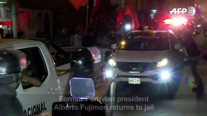 Former Peruvian president Fujimori returns to jail