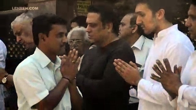 Govinda Attends Last Rites Of His Nephew Janmendra Ahuja