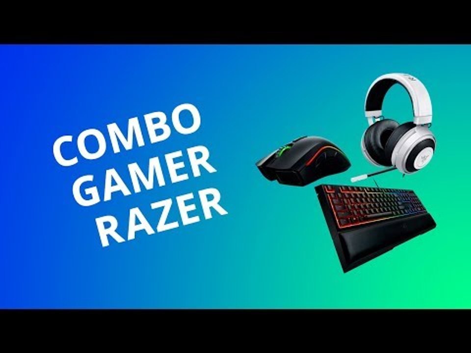 Combo gamer: mouse, teclado e headset da Razer