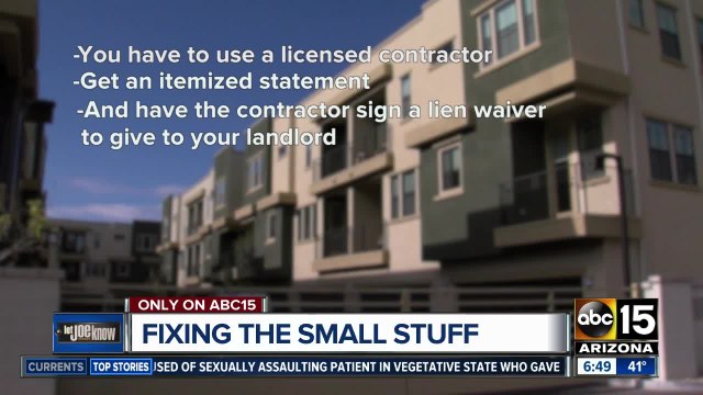 Law allows renters to fix small problems