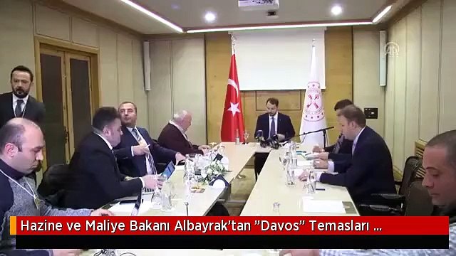 Hazine ve Maliye Bakanı Albayrak'tan Davos Temasları Değerlendirmesi