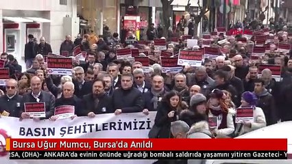 Bursa Uğur Mumcu, Bursa'da Anıldı