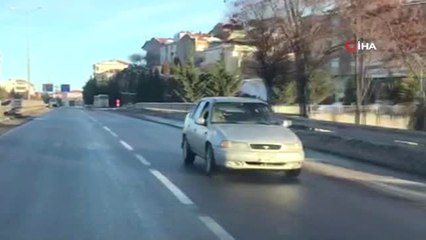 Çevre Yolunda Ters Şeride Girince Kilometrelerce Geri Geri Gitmek Zorunda Kaldı.