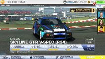 REAL RACING 3–AMATEUR–STREET-SPEC SKIRMISH–3. 1999 NISSAN SKYLINE GT-R V-SPEC (R34) Time Trial