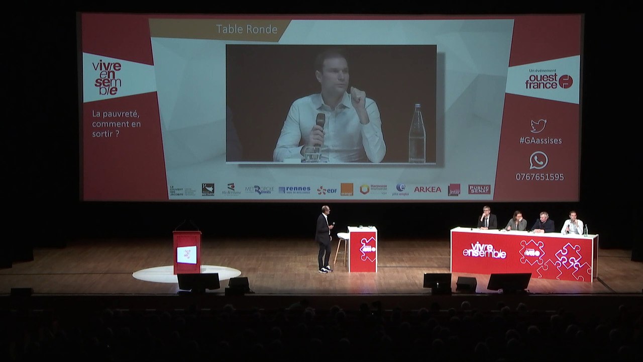 VIVRE ENSEMBLE 2019. TABLE RONDE - La pauvreté, comment en sortir ?