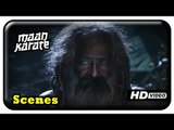 Maan Karate Tamil Movie - Sathish and friends meet a strange sanyasi