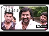 Madras Tamil Movie Scenes - HD | Karthi and Kalaiyarasan argue for the wall