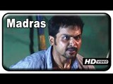 Madras Tamil Movie Scenes - HD | Karthi and Kalaiyarasan are attacked by rowdies