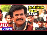 Lingaa Tamil Movie Scenes HD | Villagers work hard to build the dam | Indiane Vaa Song HD