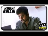 Kaaki Sattai Tamil Movie Scenes | Sivakarthikeyan Steals Data From Vijay Raaz | Prabhu