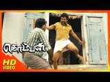 Komban Tamil Movie | Scenes | Karthi's fight at match box factory | Lakshmi Menon | Thambi Ramaiah