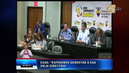 Francisco Egas- “Esperemos derrotar a esa vieja directiva”