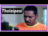 Tholaipesi Tamil Full Movie | Scenes | Karunas receives anonymous call | Vikramaditya