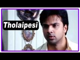 Tholaipesi Tamil Full Movie | Scenes | Divya comes to know about Vikramaditya's affair| Karunas