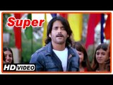 Super Tamil Movie | Scenes | Nagarjuna intro | Nagarjuna wins the bike race