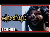 Subramaniapuram Tamil Movie | Scenes | Ganja Karuppu arrested for robbery and released | Maari