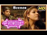 Naanum Rowdy Dhaan Movie | Scenes | Nayantara intro | Vijay Sethupathi realises Nayantara is deaf