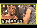 Irudhi Suttru Tamil Movie | Climax Scene | Ritika wins the match and gives credit to Madhavan