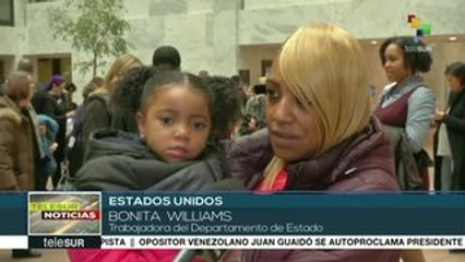 EE.UU.: trabajadores exigen fin del cierre de gobierno en el Senado