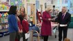 Duchess of Cornwall reads poetry with school children