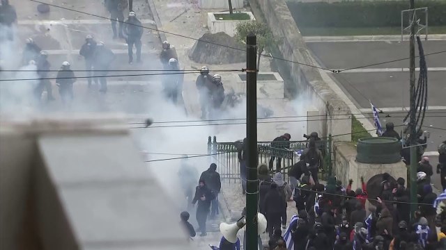 Athinë, protesta kundër ratifikimit të marrëveshjes