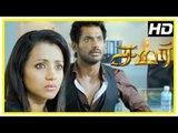 Samar Tamil Movie Scenes | Trisha tries to help Vishal | Vishal feels confused | John Vijay