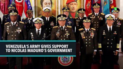 Venezuela's Army Gives Support To Nicolas Maduro's Government